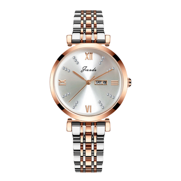 JRANDE Quartz watch H7140L for women stainless steel 100 feet water resistant